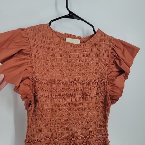 Ulla Johnson Clay Madeline Midi Dress 12 - Picture 4 of 10